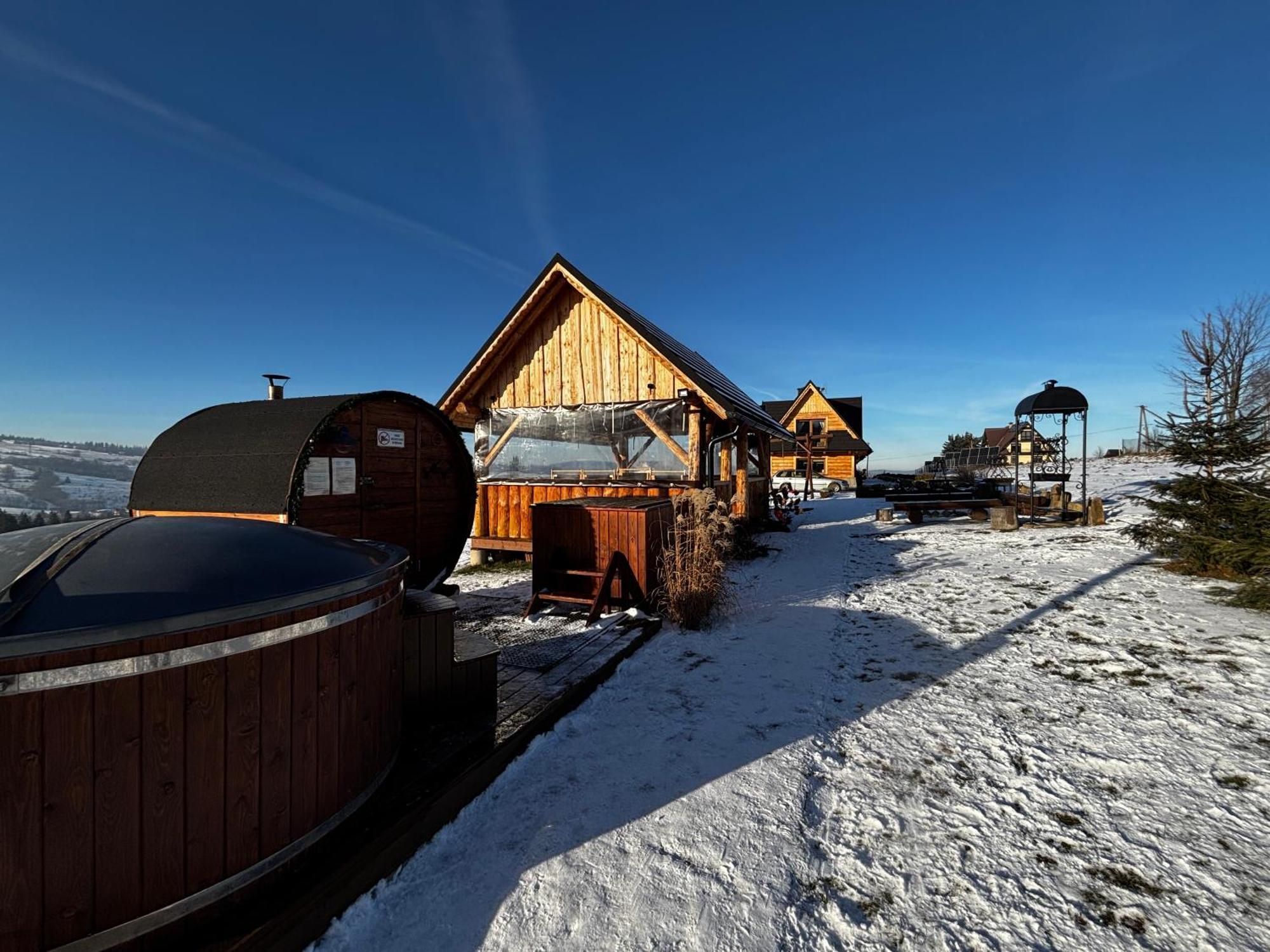 Witowianskie Domki Z Kominkiem, Jacuzzi I Sauna Dzianisz Exterior foto